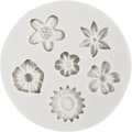 Silicone Mould - Mixed Flowers, 6 Designs thumbnail