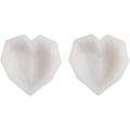 Silicone Mould - Faceted Hearts, 2 pcs thumbnail