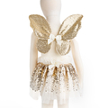 Skirt & Wings - Gold Sequins, 3-6 yrs thumbnail