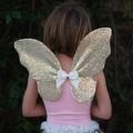 Skirt & Wings - Gold Sequins, 3-6 yrs thumbnail