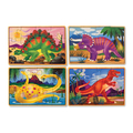 Wooden Puzzles - Dinosaurs, 4 x 12 pcs thumbnail