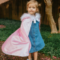 Glitter Cape with Fur Trim, 4-7 yrs thumbnail