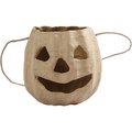 Paper Mache Jack-o-Lantern with Handle H: 8.5 cm thumbnail