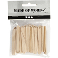 Natural Wood Popsicle Sticks, 50 pcs thumbnail
