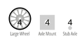 Polydron Construction Set Accs. - Wheels, 12 pcs thumbnail