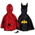 2-in-1 Spiderman/Batman Cape, Various Sizes thumbnail