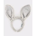 Headband with Bunny Ears - Grey thumbnail