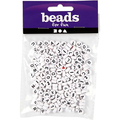 Plastic Beads 25 gr - Letters, Numbers & Hearts thumbnail