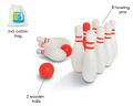 Wooden Bowling Game (Birch Wood) thumbnail