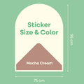 Cleverclixx | Magnetic Wall Sticker, Mocha Cream thumbnail