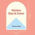 Cleverclixx | Magnetic Wall Sticker, Clever Blue thumbnail