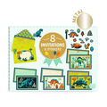 Birthday Invitations - Dinosaurs, 8 pcs thumbnail