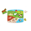 2-in-1 Puzzle and Play Board - Farm Animals thumbnail