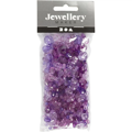 Mixed Faceted Beads 45 gr - Purple thumbnail