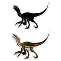 Scratch Art Stickers - Dinosaurs, 4 pcs thumbnail