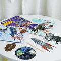 Scratch Art Stickers - Dinosaurs, 4 pcs thumbnail
