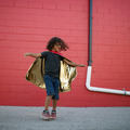 2-in-1 Reversible Cape Gold/Red, Size 5-6 yrs thumbnail