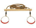 Wooden Trapeze Swing Bar with Rings thumbnail