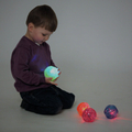 Sensory Flashing Bouncy Balls, 4 pcs thumbnail
