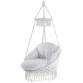 Macramé Hammock Chair - White thumbnail