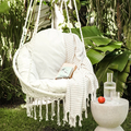 Macramé Hammock Chair - White thumbnail