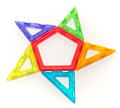 Polydron Magnetic Play Set - Translucent, 100 pcs thumbnail