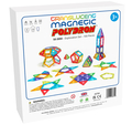 Polydron Magnetic Play Set - Translucent, 100 pcs thumbnail