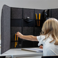 Acoustic Desk Privacy Panel - Large thumbnail