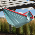 Double Portable Hammock (Nylon) - Light Blue thumbnail