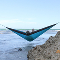 Double Portable Hammock (Nylon) - Turquoise thumbnail