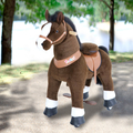 Ride-On Horse - Dark Brown w. White Blaze, Medium thumbnail