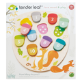 Number Puzzle - How Many Acorns, 10 pcs thumbnail
