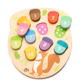 Number Puzzle - How Many Acorns, 10 pcs thumbnail