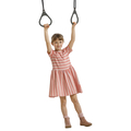 Plastic Gym Rings - Anthracite (Black Rope) thumbnail