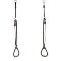 Plastic Gym Rings - Anthracite (Black Rope) thumbnail