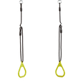 Plastic Gym Rings - Lime (Black Rope) thumbnail
