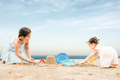 Sand Play - Bucket Set - Blue, 7 pcs thumbnail