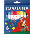 Stamper Pens - Assorted Colours, 8 pcs thumbnail