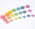 Rainbow Wooden Stars, 21 pcs thumbnail