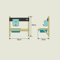 Wall-Mounted Mud Kitchen w. Accessories - Small thumbnail