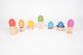 Rainbow Wooden Eggs, 7 pcs thumbnail