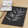 Watercolour Paper A4 / 230 gr. - Black, 15 Sheets thumbnail