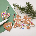 DIY Christmas Ornaments - Gingerbread Shapes, 7pcs thumbnail