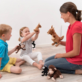 Hand & Finger Puppet - Kangaroo with Baby thumbnail