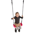 Plastic Swing - Pink (Black Rope) thumbnail
