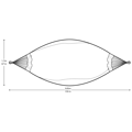 Double Hammock (Cotton) - Luxo with Fringes thumbnail