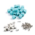 Letter Beads - Silver Mix, 1,000 pcs thumbnail