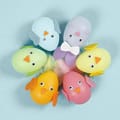 Plastic Easter Eggs H: 6 cm - Multicolour, 12 pcs thumbnail