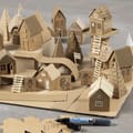 Push-Out Paper Houses and Trees, 24 pcs thumbnail