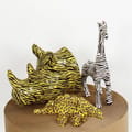 Paper Mache Stegosaurus L: 21.9 cm thumbnail